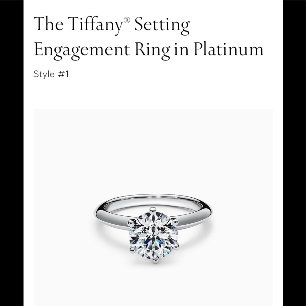 1 Carat moissanite ring